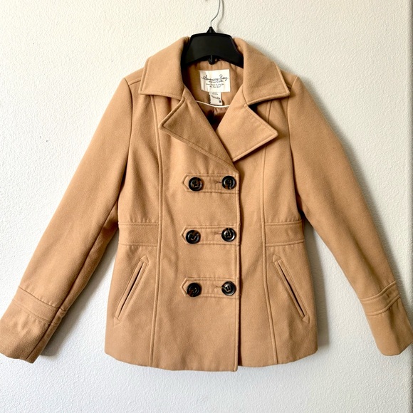 American Rag Women's Camel Peacoat size medium - Picture 2 of 9